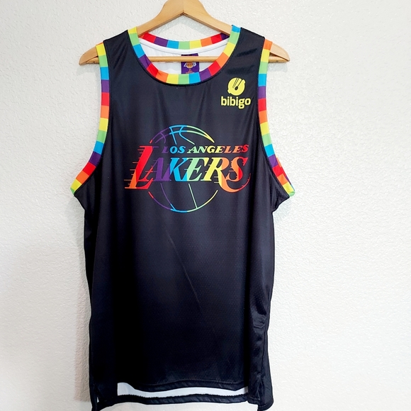 Lakers Other - Lakers Rainbow Pride Jersey Size XL